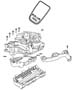 Manifolds, Intake and Exhaust 5.7L [5.7L V8 HEMI MDS ENGINE]. Diagram