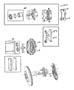 Diagram Brakes, Front, RWD [Anti-Lock 4-Wheel Disc Brakes] [BRD]. for your 2023 Jeep Wrangler