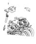 Diagram Spark Plugs - Cable and Coils. for your 2001 Jeep Grand Cherokee