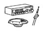 Radio, Antenna, Speakers, DVD and Video systems Diagram