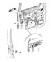 Door, Front Lock and Controls. Diagram