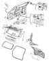 Diagram Liftgate, Latch and Hinges. for your Chrysler 300 M