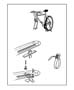 Bike Carrier - Roof - Fork Mount Style. Diagram