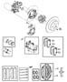 Diagram Brakes,Rear Disc. for your 2014 Dodge Grand Caravan