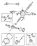 Diagram Axle Housing,Rear,With Differential Parts and Axle Shafts,American Axle 10.5` [10.50 Rear Axle]. for your Dodge Ram 2500