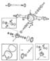 Axle Housing,Rear,With Differential Parts and Axle Shafts,American Axle 11.5` [11.50 Rear Axle]. Diagram