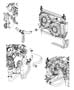 Radiator and Related Parts 2.7L Engine. Diagram