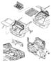 Diagram Carpet Luggage Compartment. for your 2023 Jeep Wrangler Unlimited Rubicon 392