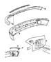 Diagram Front Bumper, Bright. for your 2022 Jeep Wrangler