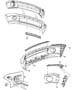 Diagram Front Bumper, Body Color. for your 2000 Chrysler 300 M