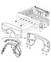 Diagram Dual Wheel Fender Standard and Quad Cab. for your 2009 Jeep Grand Cherokee OVERLAND 5.7L Hemi V8 4X2