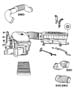 Air Cleaner, 3.7L [3.7L V6 Engine], 4.7L [ALL 4.7L V8 ENGINES] 5.7 [All 5.7L 8Cyl Gas Engines] ,8.3 [8.3L V10 SFI ENGINE]. Diagram