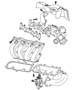 Diagram Intake and Exhaust Manifolds 2.4L Turbo [2.4L I4 DOHC 16V HO TURBO ENGINE]. for your 2007 Jeep Compass