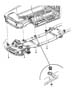 Body Hold Down And Front End Mounting, Quad Cab. Diagram