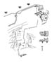 Diagram Brake Lines and Hoses,Front,4 Wheel Drive. for your 2000 Jeep Grand Cherokee Limited 4.7L V8