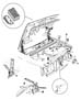 Diagram Hood, Latch and Hinges. for your Jeep Grand Cherokee