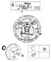 Diagram Brakes, Rear Drum. for your 2010 RAM 2500