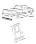 Diagram Mouldings, Lower. for your 2001 Dodge Ram 1500