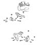 Engine Mounting, Front. Diagram