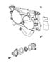 Diagram Radiator and Related Parts 2.4L and Engine Electric Vehicle (ate). for your 2020 Jeep Wrangler