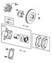 Diagram Brakes,Front. for your 2004 Chrysler 300 M