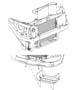 Diagram Radiator Closure and Air Deflector. for your 2000 Chrysler 300 M