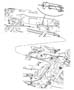 Diagram Cables, Rear, Parking Brake,With [2nd Row Buckets 60/40 Bench Seats]. for your 2007 Dodge Nitro