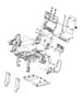 Diagram Rear Seat - 60/40 Fold Flat 40% Side (Right). for your 2008 RAM 1500