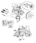 Diagram Brakes, Front. for your 1998 Jeep Cherokee BASE