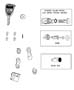 Diagram Lock Cylinders and Keys. for your 2011 Jeep Wrangler UNLIMITED SAHARA 3.8L V6 A/T 4X4