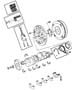 Diagram Crankshaft, Pistons and Torque Converter 6.1L [6.1L V8 SRT HEMI ENGINE]. for your Jeep Grand Cherokee