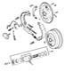 Diagram Brakes,Rear,11 Inches x 2.5 Inches. for your 1998 Jeep Cherokee BASE