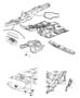 Diagram Front Floor Pan. for your 2019 Dodge Challenger SRT Hellcat Widebody 6.2L SuperCharged V8 M/T