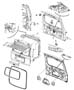 Diagram Liftgate, Latch and Hinges. for your Chrysler 300 M