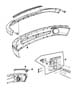 Diagram Front Bumper, Bright. for your Dodge Challenger SRT8