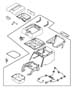 Diagram Console Floor Rear. for your 1997 Jeep Cherokee