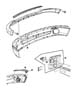 Diagram Front Bumper, Bright. for your 2022 RAM 1500 Classic Warlock Extended Cab