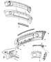 Diagram Front Bumper, Body Color. for your 2000 Chrysler 300 M