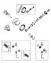 Diagram Differential,With or Without Trac-Lok [Anti-Spin Differential Rear Axle] Dana 226MM [Next Gen. Dana 44 HD Rear Axle]. for your 2003 Chrysler 300 M