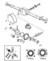 Diagram Axle Housing,Rear,With Differential Parts,Corporate 9.25 [Corporate 9.25 LD Rear Axle],DR 1,6. for your 1991 Jeep Wrangler