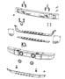 Diagram Front Fascia. for your 1994 Jeep Wrangler