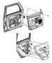 Diagram Door Trim Panels. for your Jeep Commander