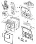 Diagram Liftgate, Latch and Hinges. for your Chrysler 300 M