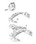 Diagram Gear Motor and Skid Plate Electric Shift - Single Speed [AWD, Elect Shift, Single Spd T/Case]. for your 2007 Dodge Durango SXT 4.7L V8 4X4