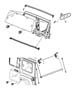 Windshield, Quarter Window, Backlite and Mirror. Diagram