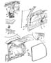 Diagram Liftgate. for your 2001 Chrysler 300 M