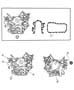 Timing Chain Cover Kit And Mounting 3.8L [3.8L V6 OHV Engine]. Diagram