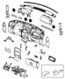 Diagram Instrument Panel. for your 2021 RAM 1500 Laramie Longhorn Crew Cab 3.0L Turbo V6 Diesel