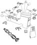 Diagram Console, Floor. for your 2021 RAM 1500 Tradesman Crew Cab 3.6L V6 4WD