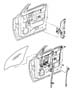 Diagram Door, Front Glass, Regulators. for your 2000 Chrysler 300 M